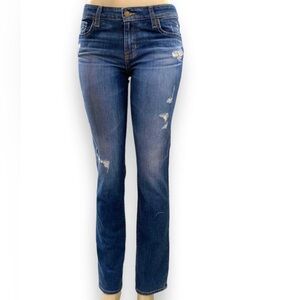 Big Star Distressed Kate Relaxed Straight Leg Jeans 31